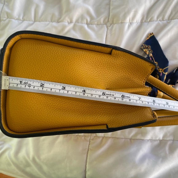 Aldo Small Mustard Yellow Satchel Crossbody Bag - Picture 5 of 8